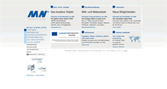 Desktop Screenshot of mn-metall.de